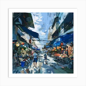 Asian Market 2 Art Print