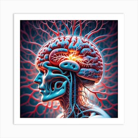 Human Brain 56 Art Print