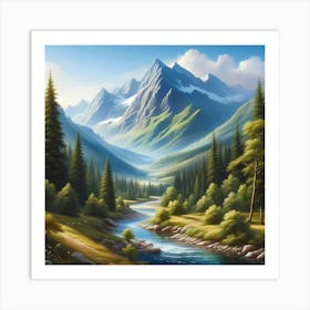 Landscape Painting 37 Art Print