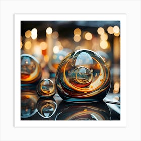Glass Spheres Art Print