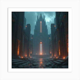 City At Night Art Print