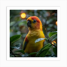 Colorful Parrot 21 Art Print