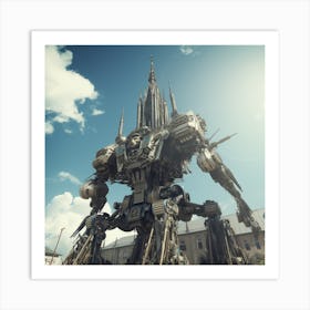 Robot Church Art Print