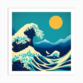 Great Wave Off Kanagawa 11 Art Print