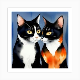 Two Cats 1 Art Print