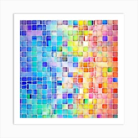 Mosaic Tile Background 1 Art Print