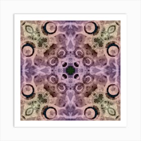 Pink Pattern Abstract Watercolor Art Print