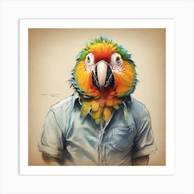 Parrot 40 Art Print