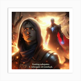 Phoenix Rising: The Hero's Resolve Art Print