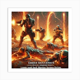 Flame Guardians Ember Shockwave Art Print