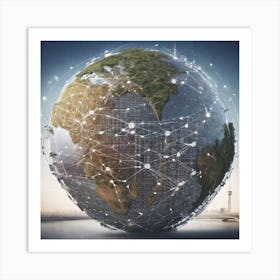 World Is Connected Art Print