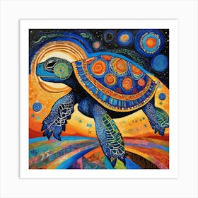 Turtle In The Sky 2 Art Print