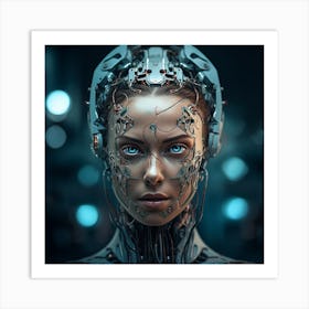 Cybernetic Woman 2 Art Print