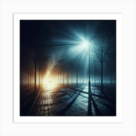 Street At Night 1 Art Print