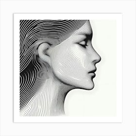 Woman's Face 3 Art Print