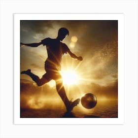 A golden ball 5 Art Print