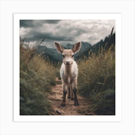 Newborn Deer Art Print