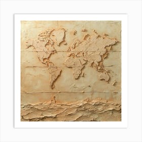 World Map Art 2 Art Print