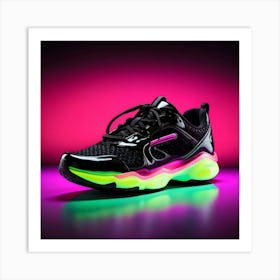 Glow In The Dark Sneakers Art Print