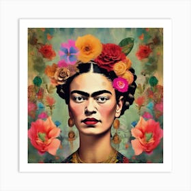 An Evocative Frida Art Print 2 Art Print