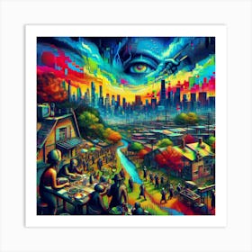 City Of Dreams 3 Art Print