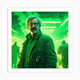 Man In A Green Jacket Art Print