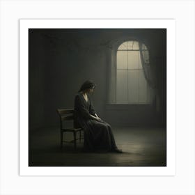 'The Lonely Woman' Art print Art Print