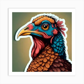 Turkey Head Art Print