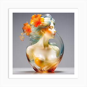 Glass sculpture Art Print