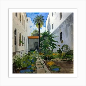 Courtyard Garden Art Print