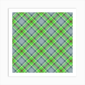 Plaid Fabric 24 Art Print