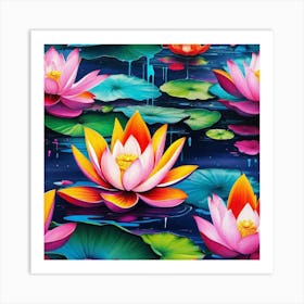 Lotus Flower 29 Art Print