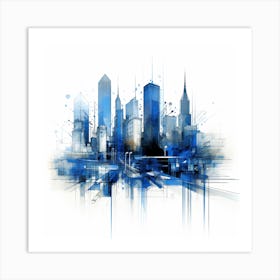 Abstract Cityscape Art Print