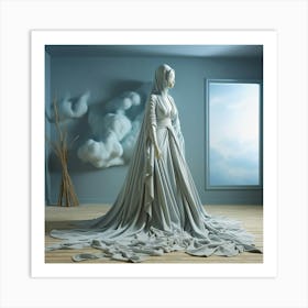 Woman In A Dress Art Print