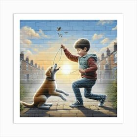 Dog'S Play Art Print