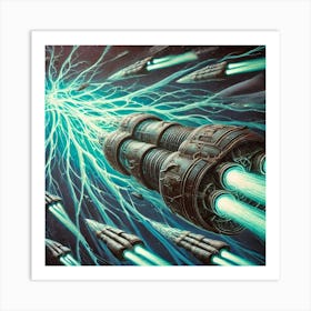 A Close Up Depiction Of The Plasma Based Weapons U Art Print