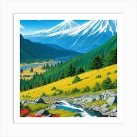 Mt Fuji Art Print