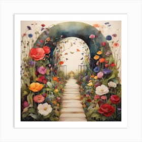 Garden Path 10 Art Print