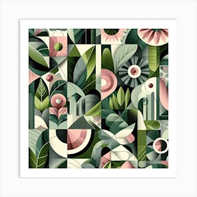 Abstract Geometric Pattern 2 Art Print