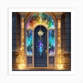 Christmas Door 74 Art Print