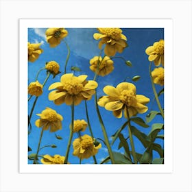 Yellow Flowers 4 Art Print