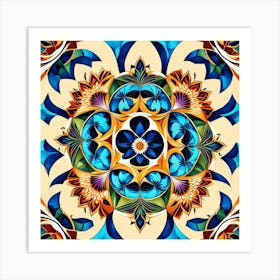 Abstract Mandala 24 Art Print