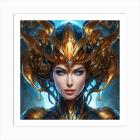 Portrait Of A Warrior fhh Art Print