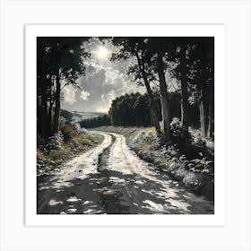 Road To The Moon Art Print