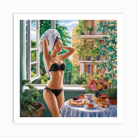 Girl In A Bikini 3 Art Print