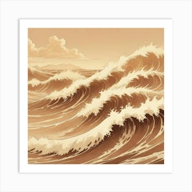 Sea Waves Art Print