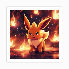 Pokemon Eevee 15 Art Print