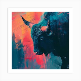 Bull Painting 1 Art Print