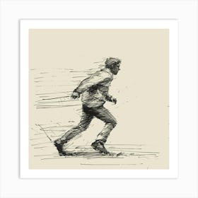 Man Running Art Print