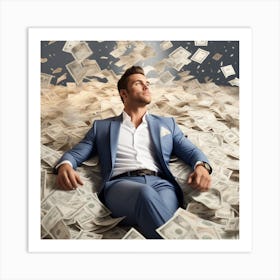 Alpha Male Laying Up On Millions Of Dollars Is Everywhere Flying (1) Art Print